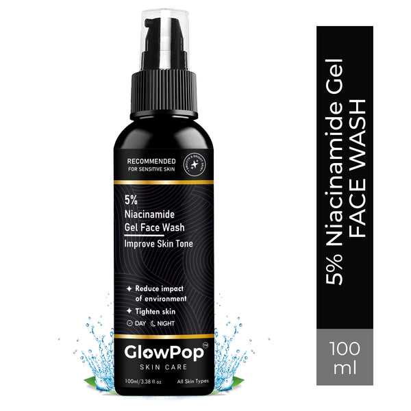 GlowPop 5% Niacinamide Tighten Skin for Smooth and Even Skin, Acne Marks & Glowing Skin For both Men & Women Face Wash  (100 ml)