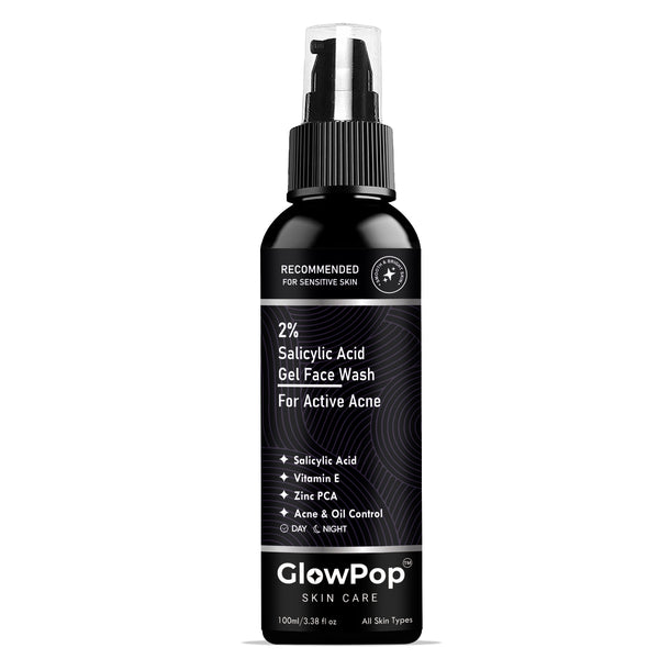 GlowPop Salicylic Acid 2% | For Acne & Oil Control | Suitable to All Skin Types | For both Men & Women | Face Wash  (100 ml)