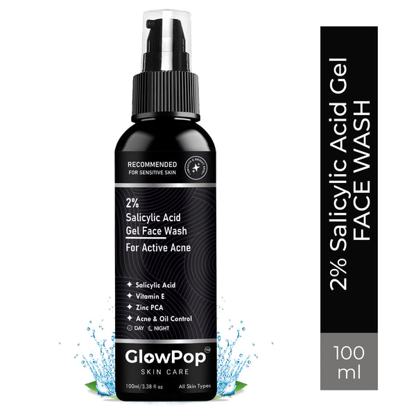 GlowPop Salicylic Acid 2% | For Acne & Oil Control | Suitable to All Skin Types | For both Men & Women | Face Wash  (100 ml)