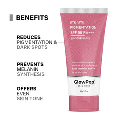 GlowPop Sunscreen - SPF SPF 50 PA++++ Lightweight with Niacinamide & Multi-Vitamins, No White Cast, Broad Spectrum  (50 g)