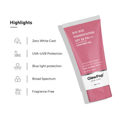 GlowPop Sunscreen - SPF SPF 50 PA++++ Lightweight with Niacinamide & Multi-Vitamins, No White Cast, Broad Spectrum  (50 g)