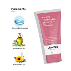 GlowPop Sunscreen - SPF SPF 50 PA++++ Lightweight with Niacinamide & Multi-Vitamins, No White Cast, Broad Spectrum  (50 g)