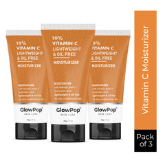 GlowPop 10% Vitamin C B5 Oil Free Face Moisturizer with Zinc, Copper & HA for Oily skin  (50 g)