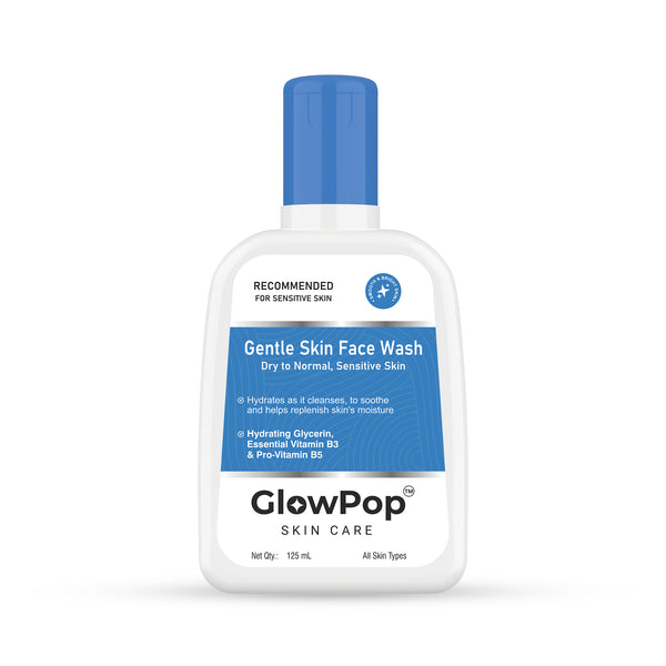 GlowPop Gentle Skin For Dry to Normal, Sensitive Skin | Hydrating with Niacinamide,Vitamin B5| Men & Women With Mild, Non Irritating Formula For All Skin Types Face Wash  (125 ml)