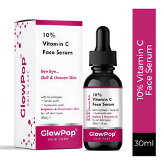 GlowPop 10% Vitamin C Serum for Skin Brightening, UV Damage & Glow (Stable) Men & Women  (30 ml)