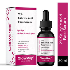 GlowPop 2% Salicylic Acid Serum for Acne, Blackheads & Open Pores - Exfoliating BHA Serum For Oily Skin  (30 ml)